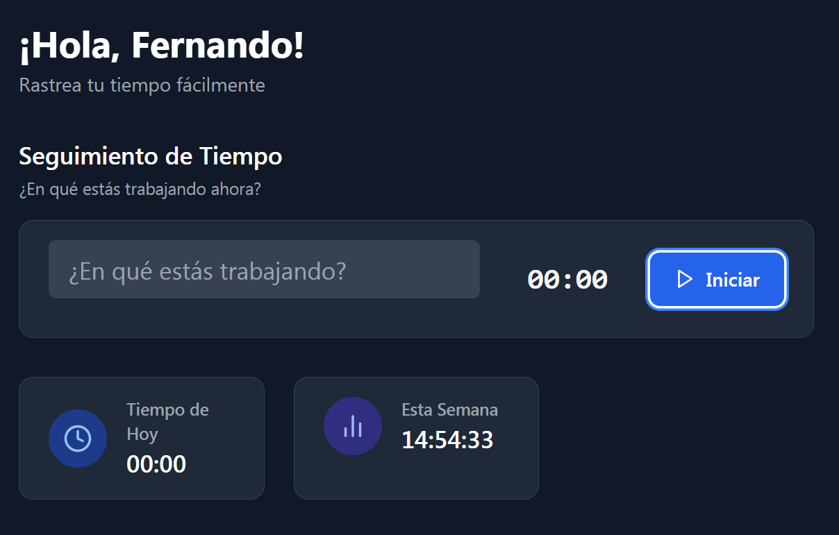 Iniciar Temporizador de VeriTime