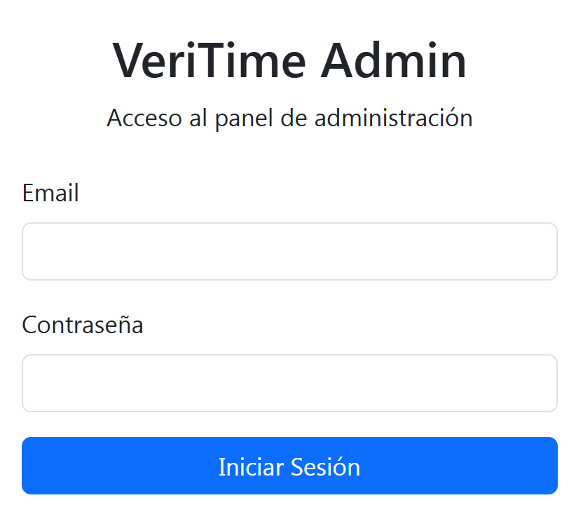 Login de VeriTime